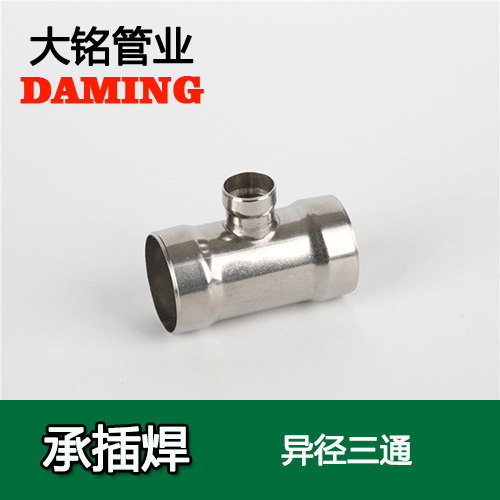 DN80*20 承插焊接式黄瓜视频在线观看变径三通接头（304 316L）